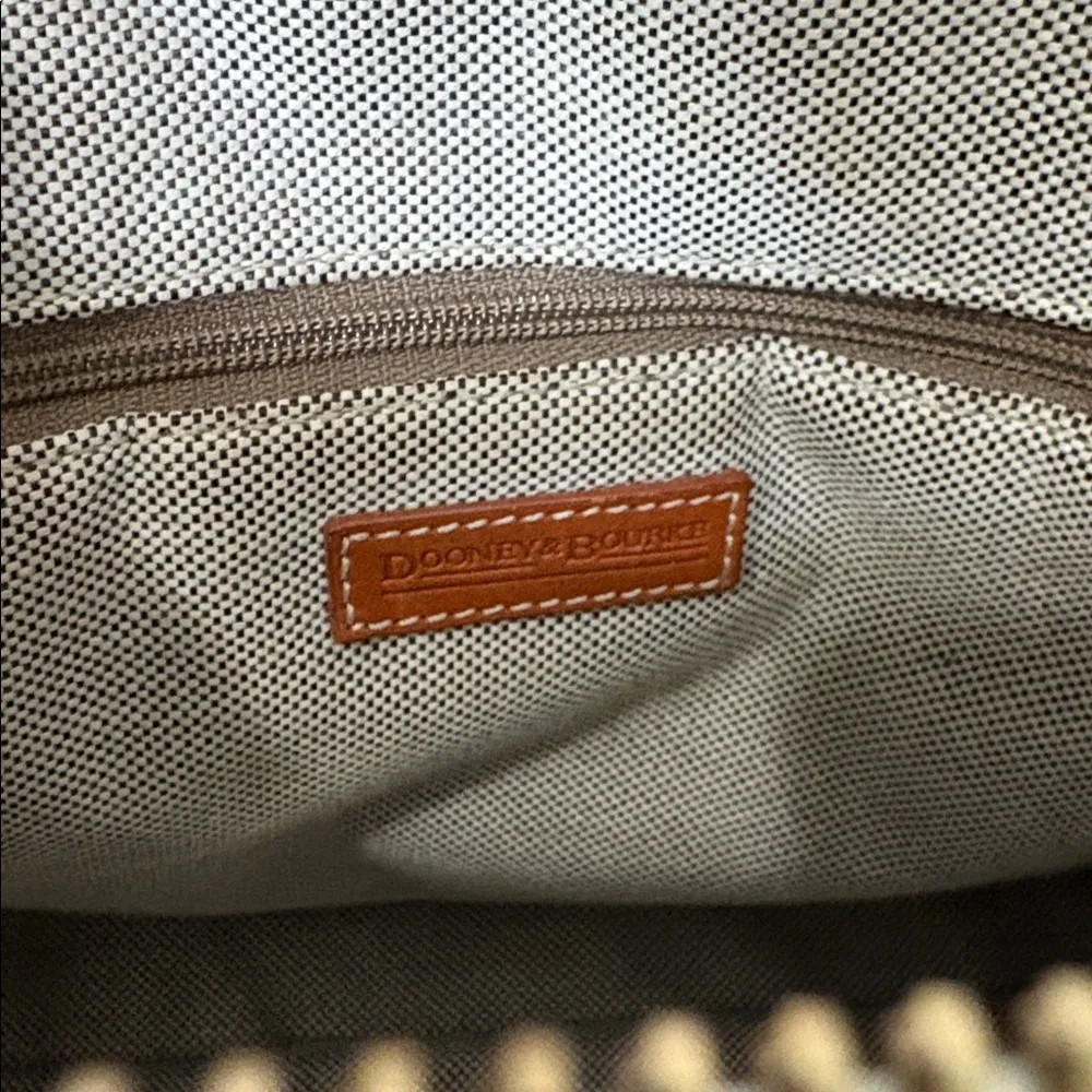 Dooney & Bourke Large Domed Satchel White Pebble Leather Y2K‎ vintage retro - Image 11