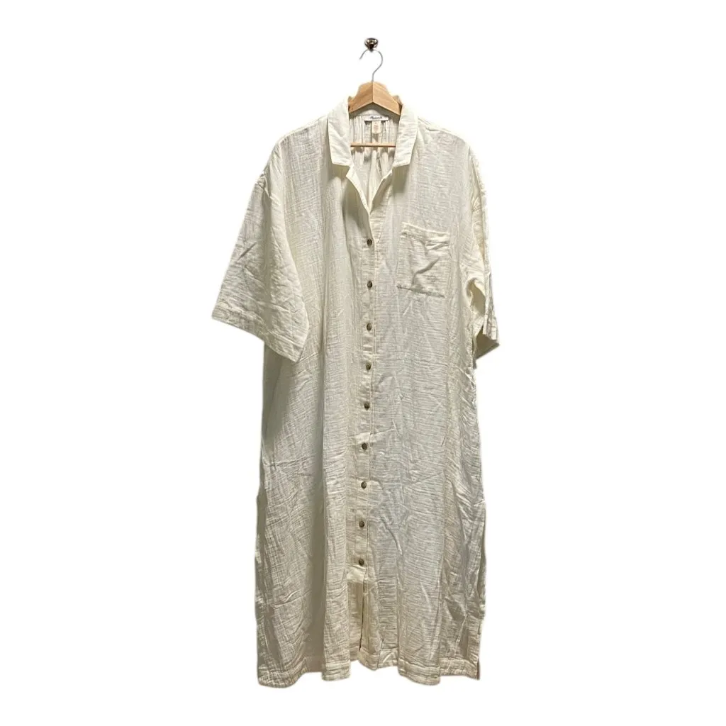 Madewell Lightspun Cover-Up Maxi Dress Cream Size XL NWT - Image 4