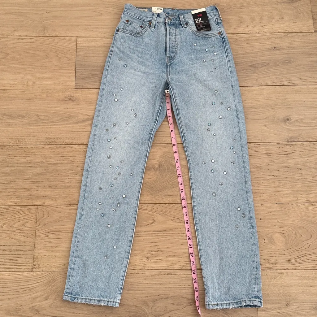 Levi’s 501 original fit studded jeans - Image 5