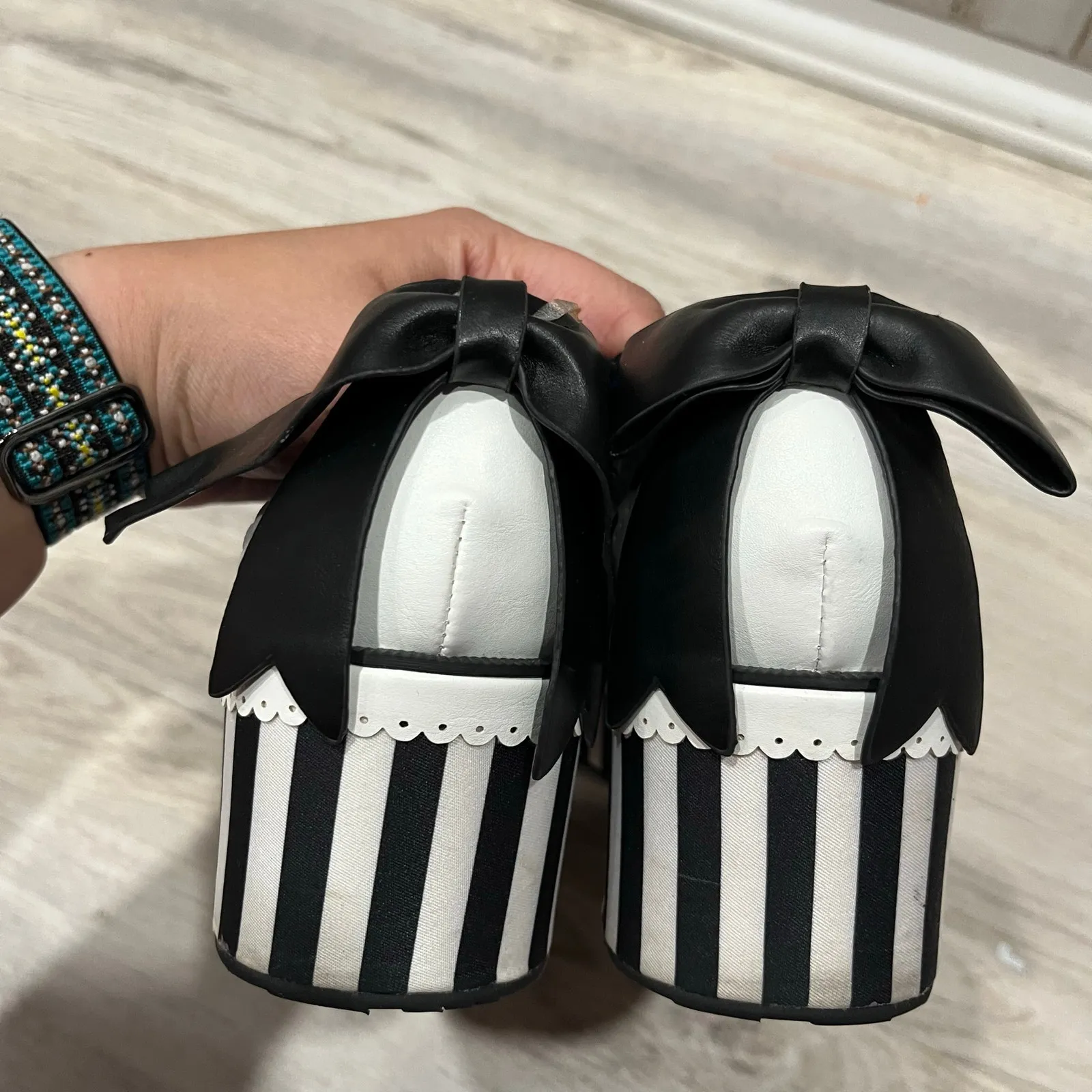 Hot Chocolate Design Chocolaticas Aristocrat Lolita Mary Jane Platforms Sz 6 Blue - Image 5