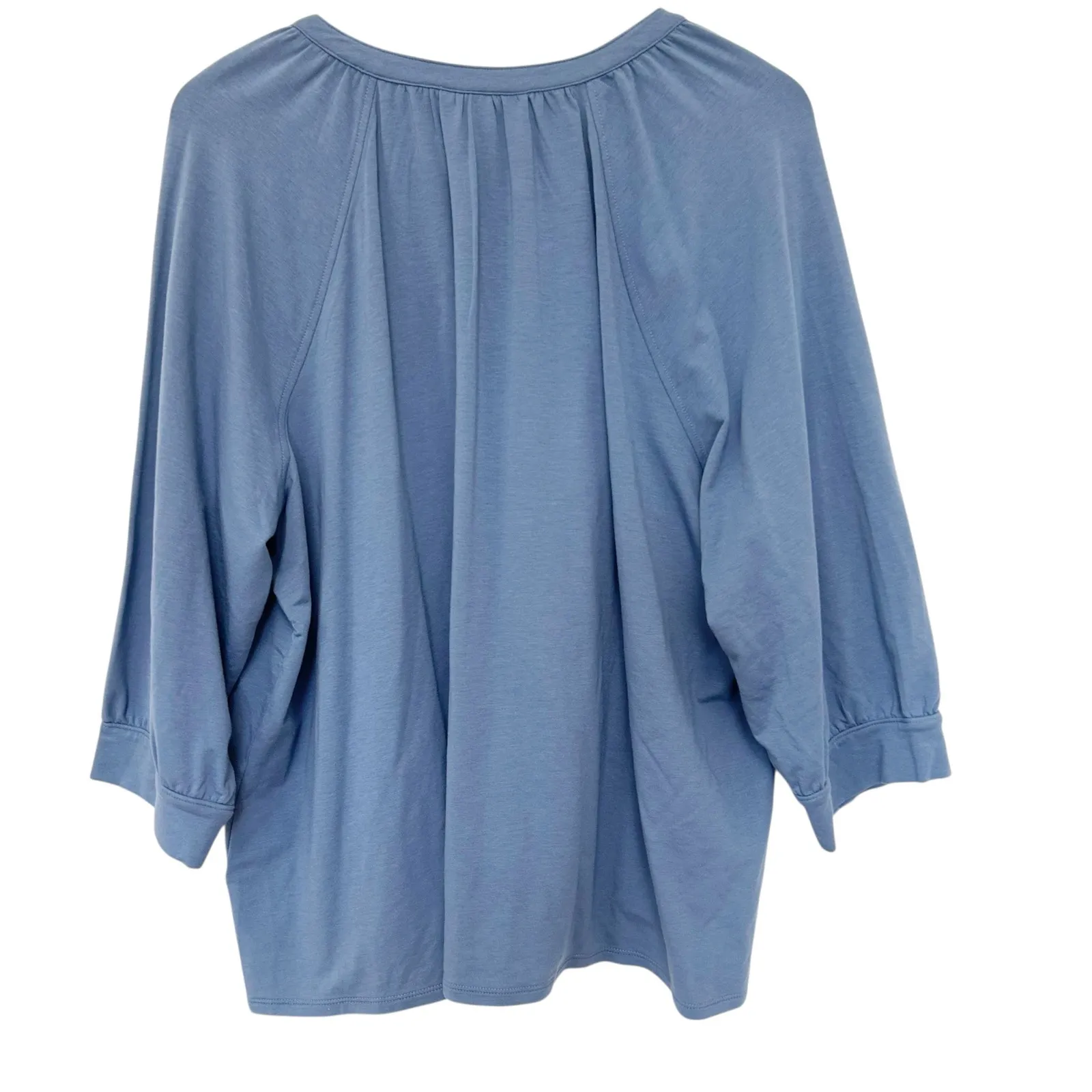 J. Jill Pure Jill Affinity French Terry Blue Blouse Sz 2X - Image 4