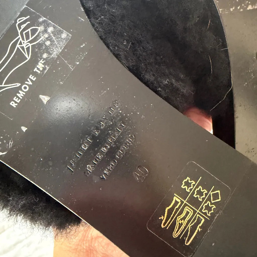 Jenni Kayne Shearling Mule Black 40 10  NEW - Image 6