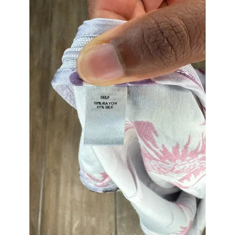 Morgan Lane Bambi Jumpsuit Silk Floral Wide Leg y2k Lacey SIZE S - Image 6