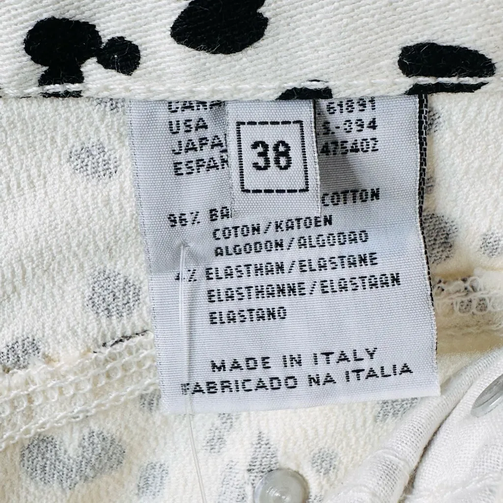 Laurel Black White Dalmatian Print Straight Leg Jeans Size undefined - Image 11