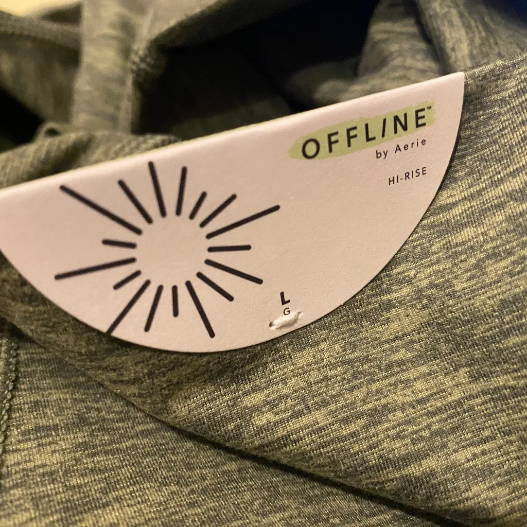 OFFLINE BY AERIE The Hugger Legging in Dark Green - Size Large L - NWT - Image 7