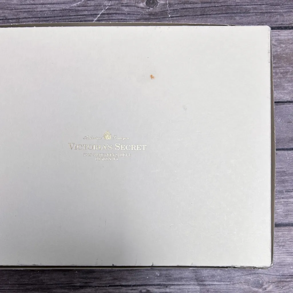 Victorias Secret Vintage Satin Pink Blue Short Sleeve Sleep Shirt Box Medium New - Image 12