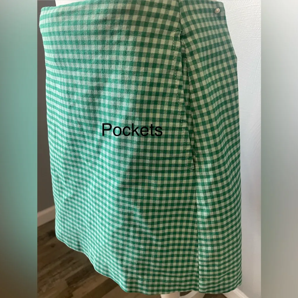 Y2K Retro Urban Outfitters Gingham Mini Skirt - Image 3