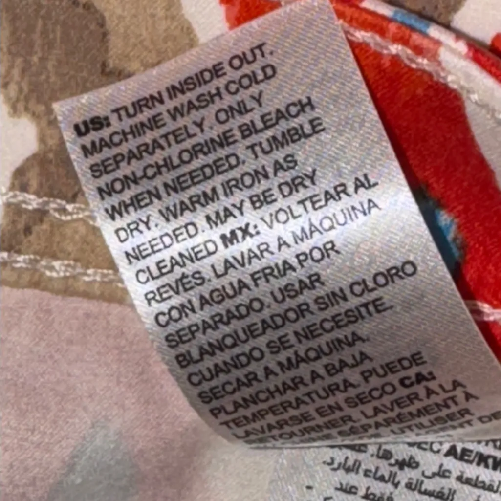 Chico’s Platinum Crop Pants Cropped Boho Ikat Print Women’s Size 1 US 8 - Image 9