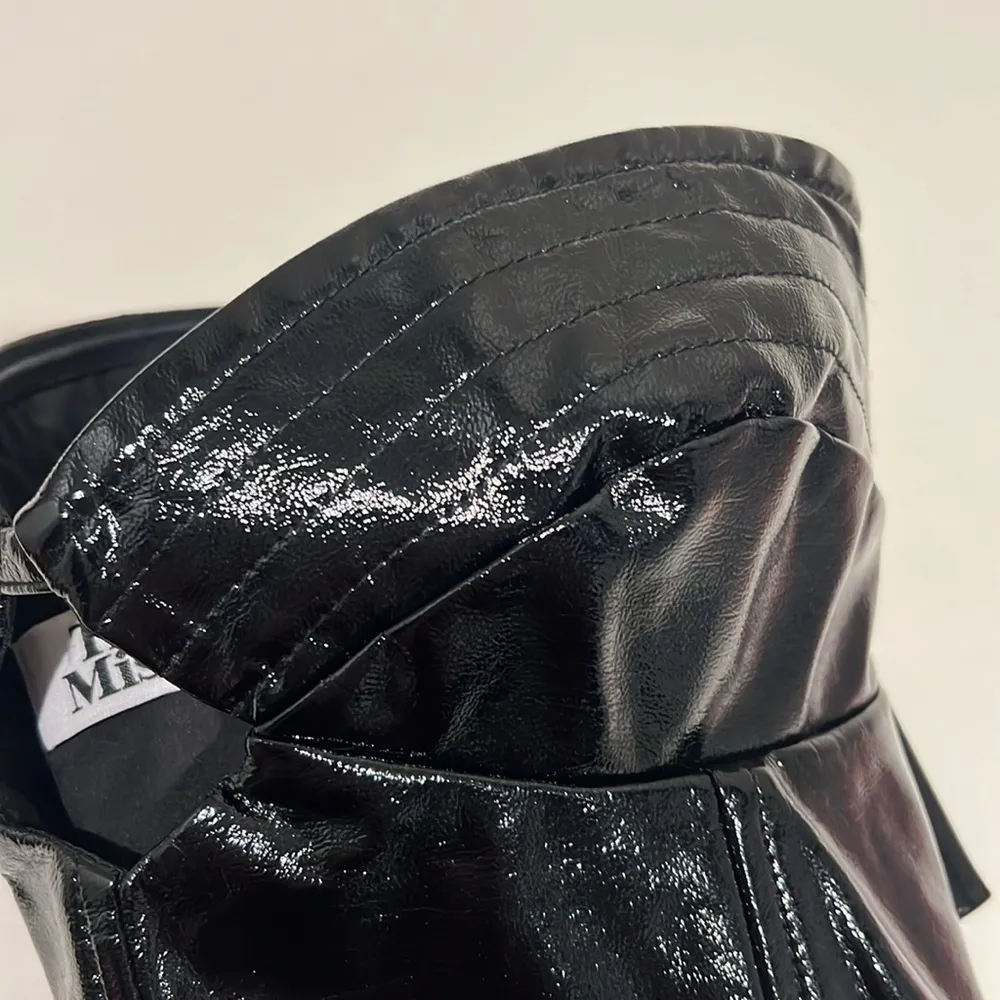 Tiger Mist faux patent leather bustiere corset, black, size XS, NWOT - Image 6