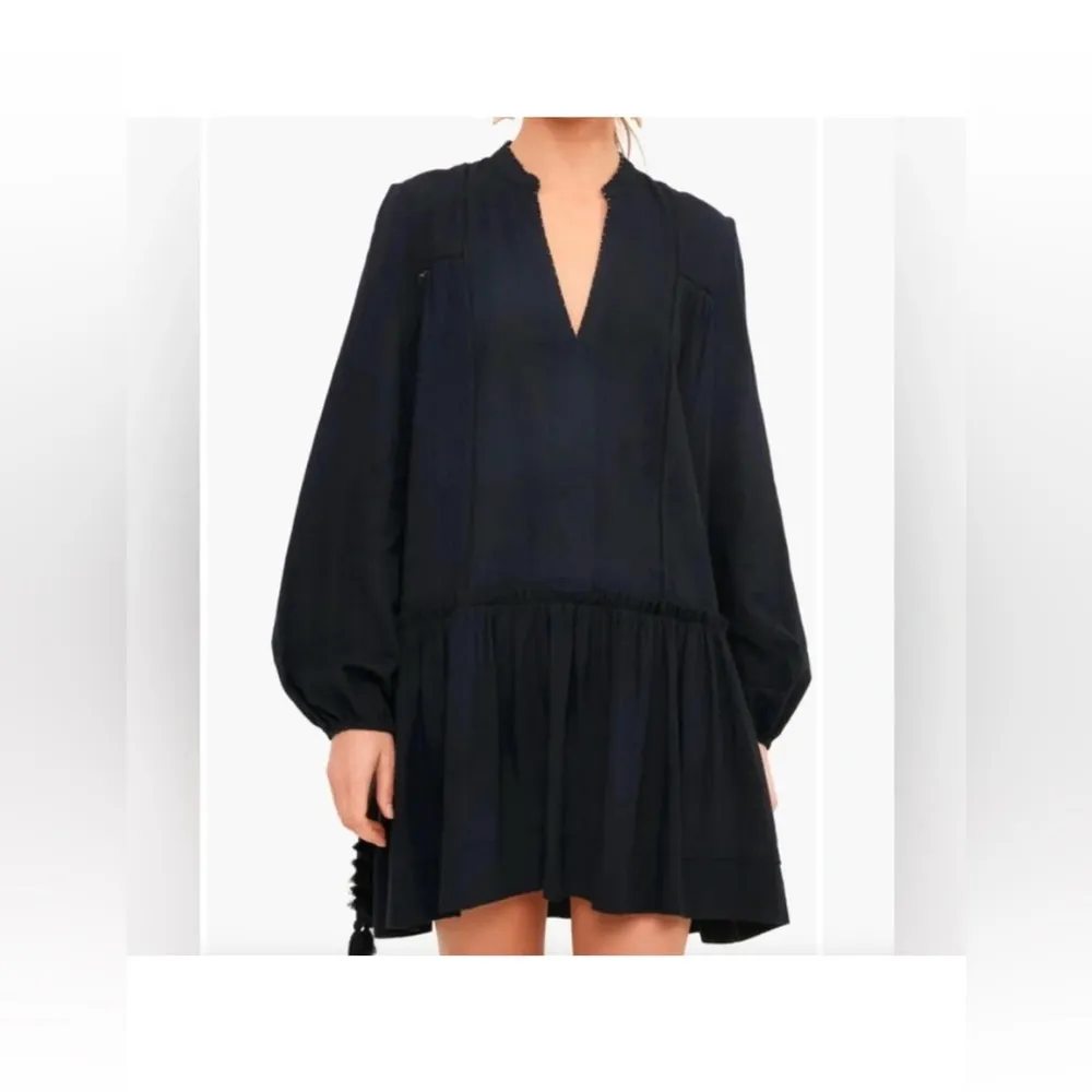 Tuckernuck Ophelia Coverup Dress XS NWT Black Cotton Mini Boho Resort Chic - Image 9