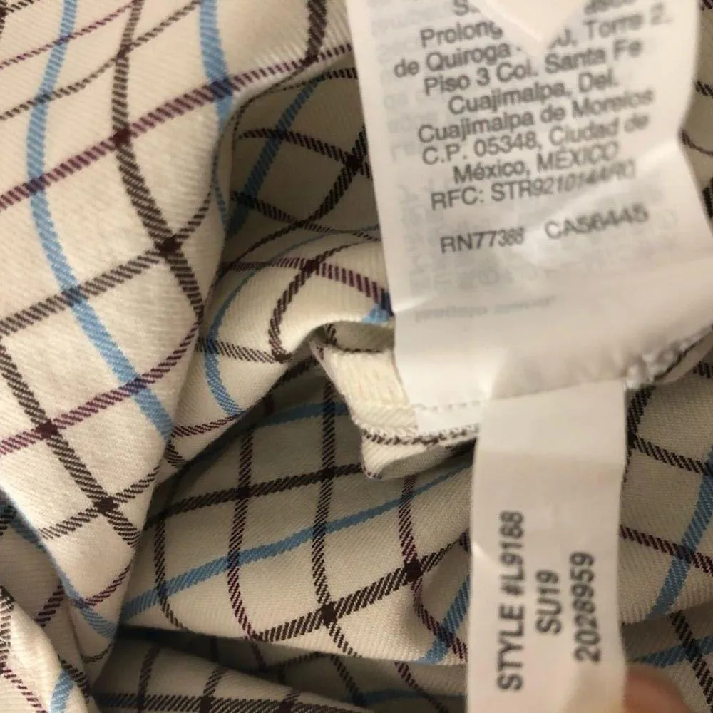 Madewell Oversized Ex Boyfriend Plaid Cotton Button Down Shirt NEW - Image 9