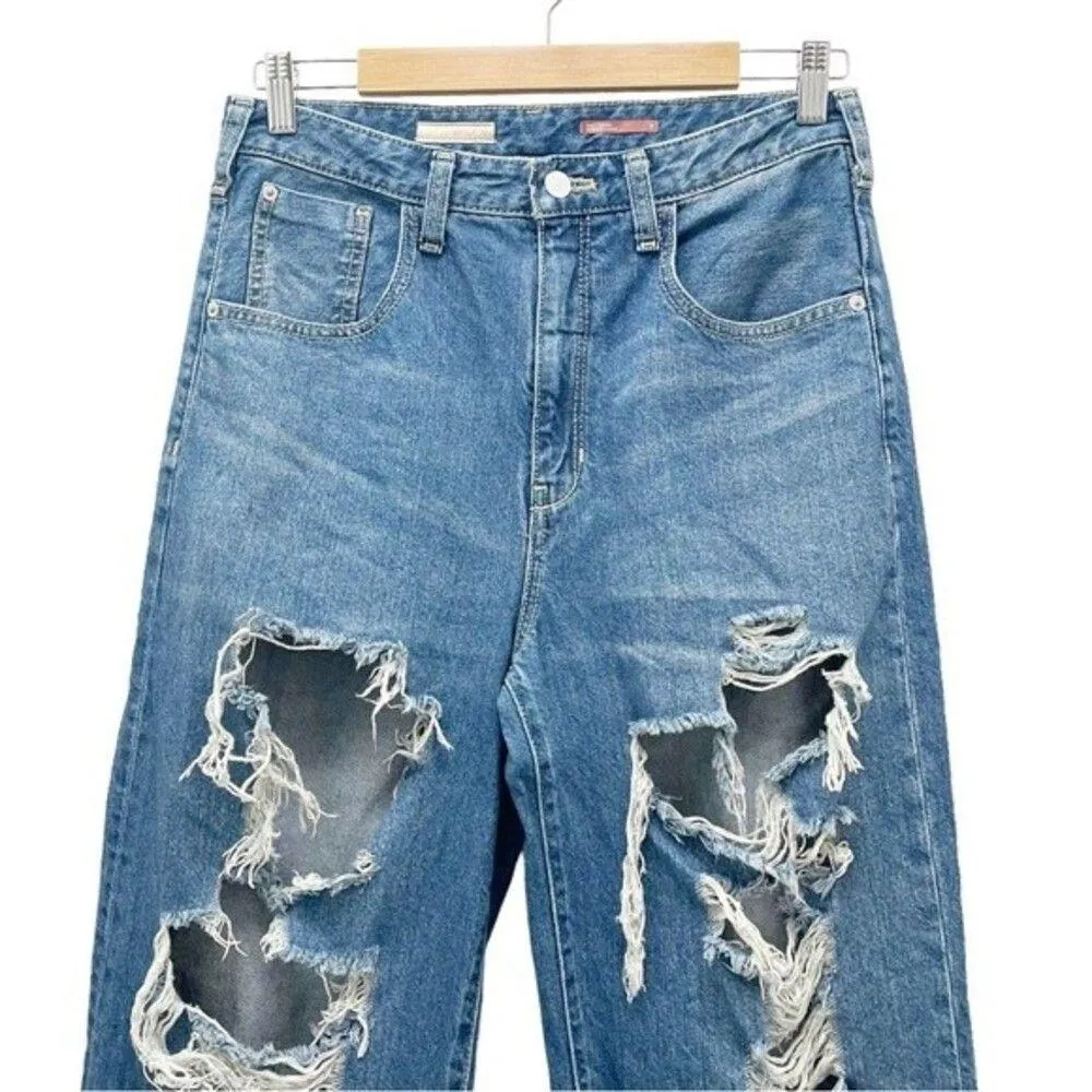 Anthropologie Pilcro The Joey High-Rise Straight Jeans Blair Wash Womens Size 27 - Image 4