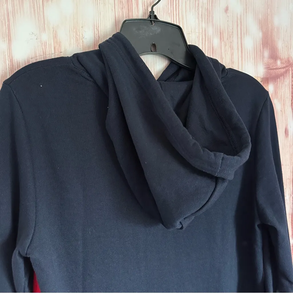 Tommy Hilfiger Navy Logo Sweatshirt Hoodie Dress - Image 9