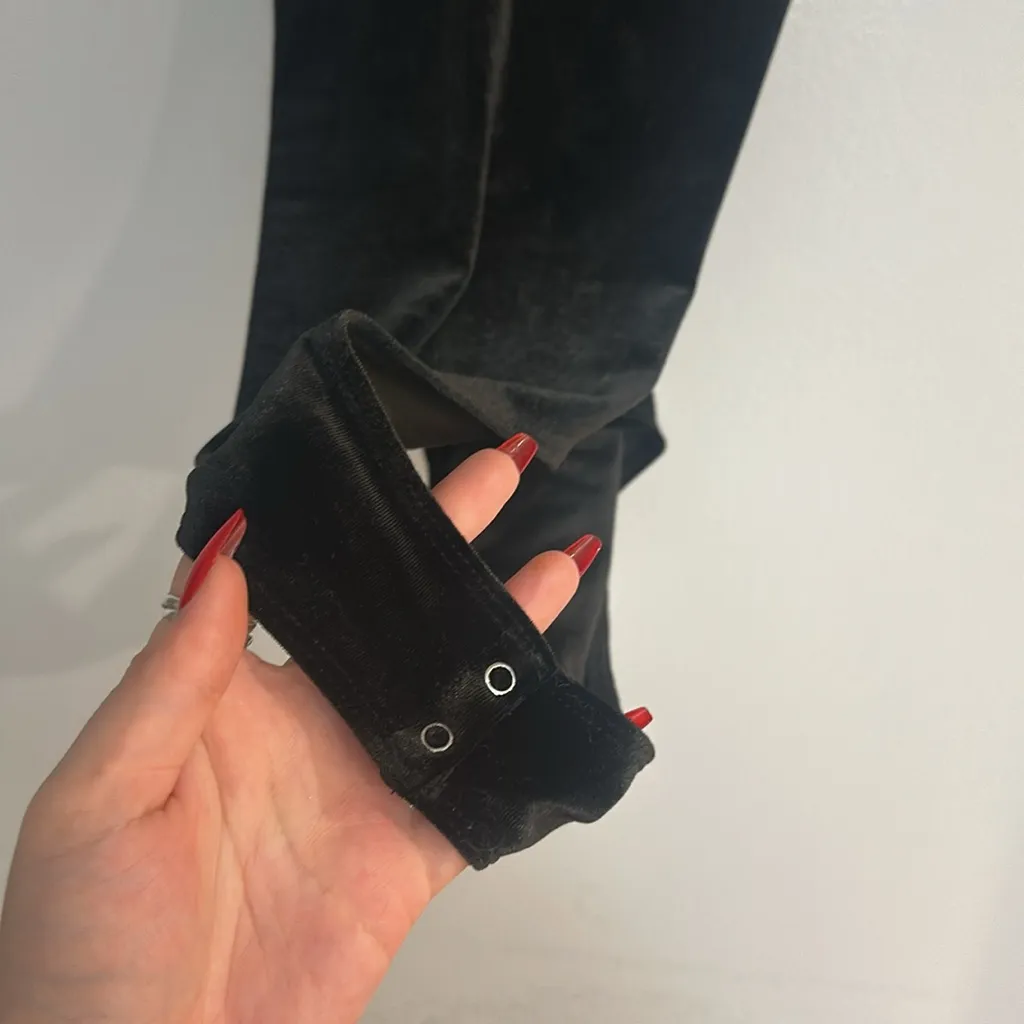 MOVING SALE Forever 21 Black Velvet and Lace Bodysuit - Image 6