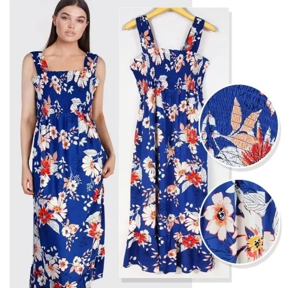 Isabel Maternity Floral Maxi Dress - Image 2