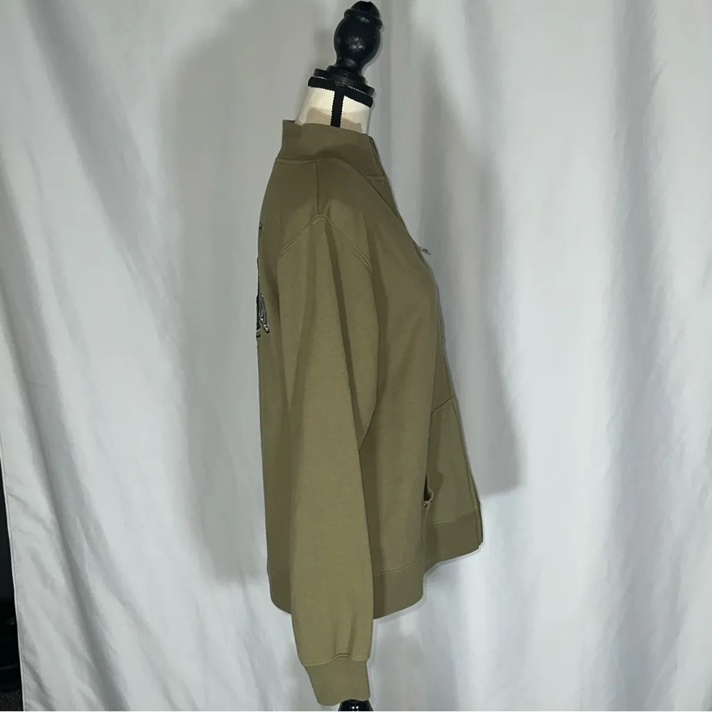 Harley Davidson • Jacket Sweater Women's Green Full Zip Rhinestone Size M Y2K Size M - Image 7