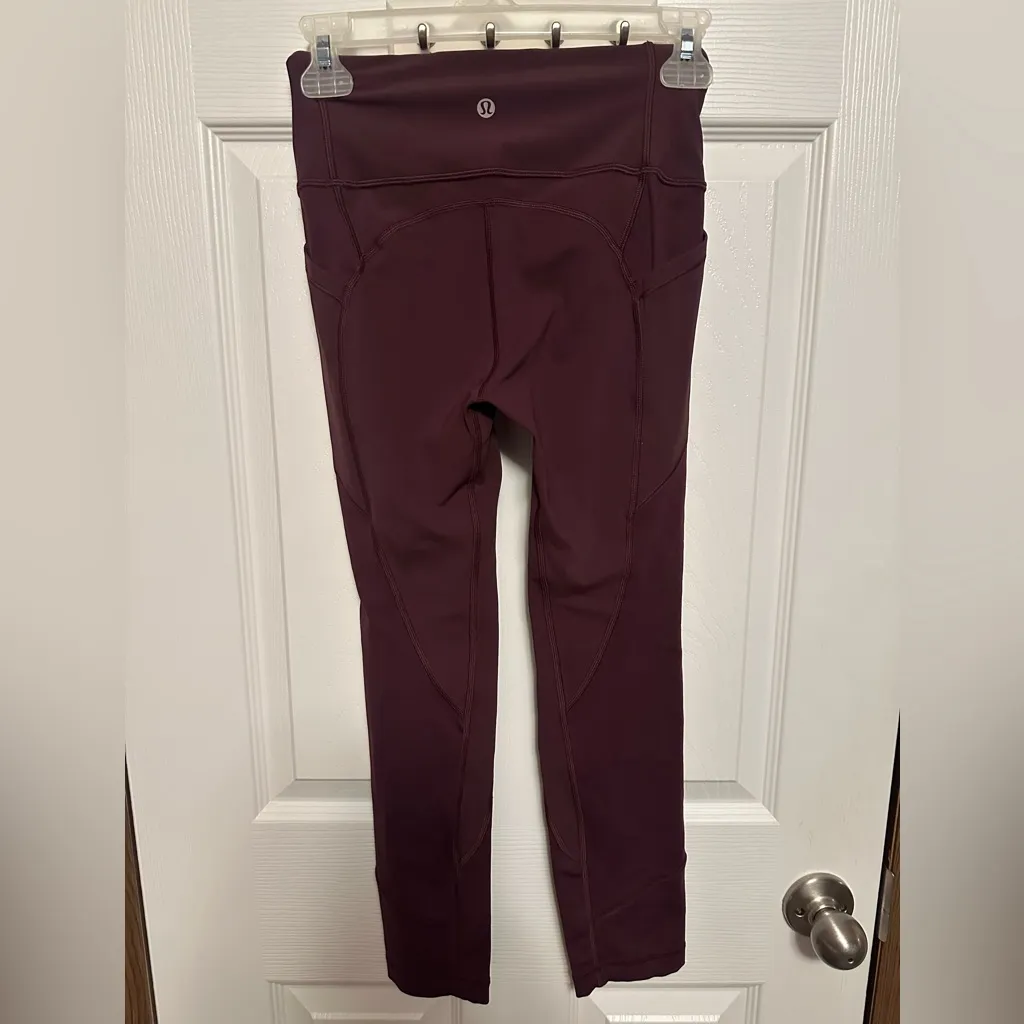 lululemon athletica Deep Burgundy Leggings - Image 2