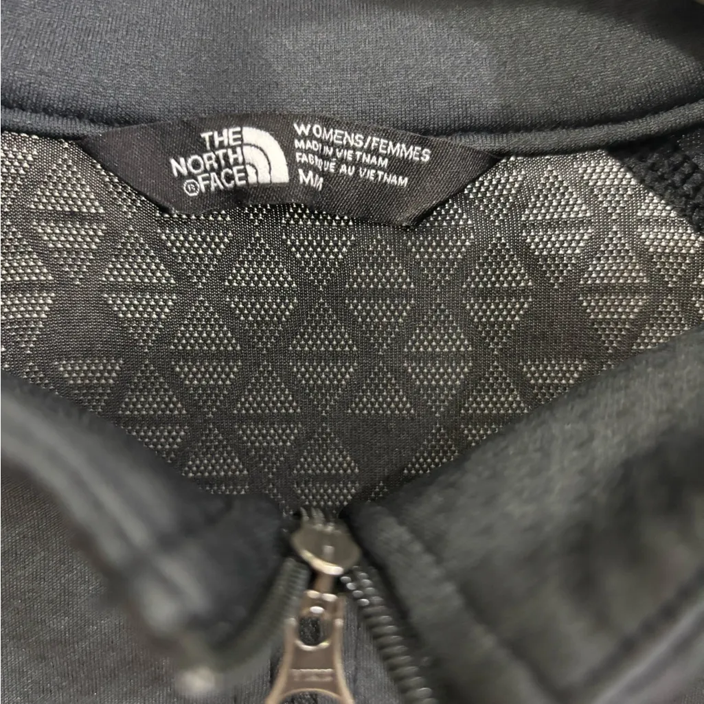 The North Face Black Half-Zip Pullover with Mesh Back Design, Medium - Image 3