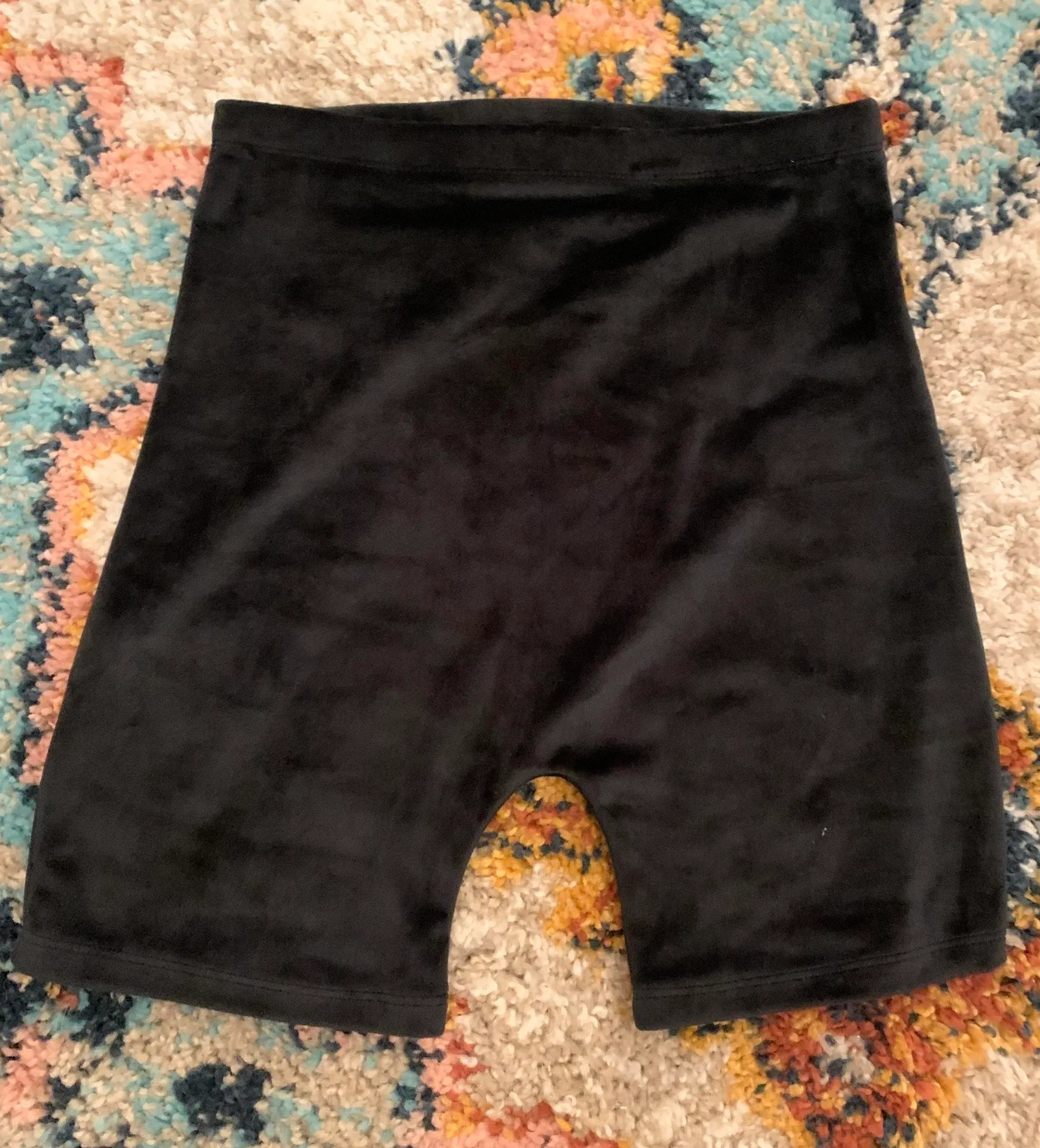 Double Zero  Velvet Biker Shorts - Image 3