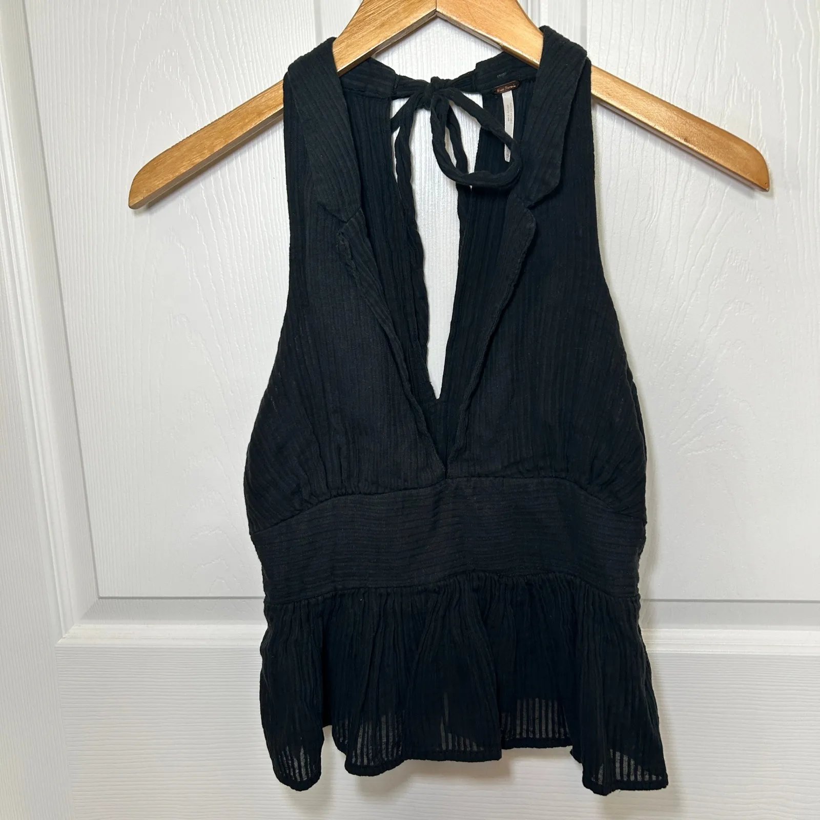 Free People Women's Born to Be Yours Halter XS Sleeveless‎ Collar Blouse - Image 3