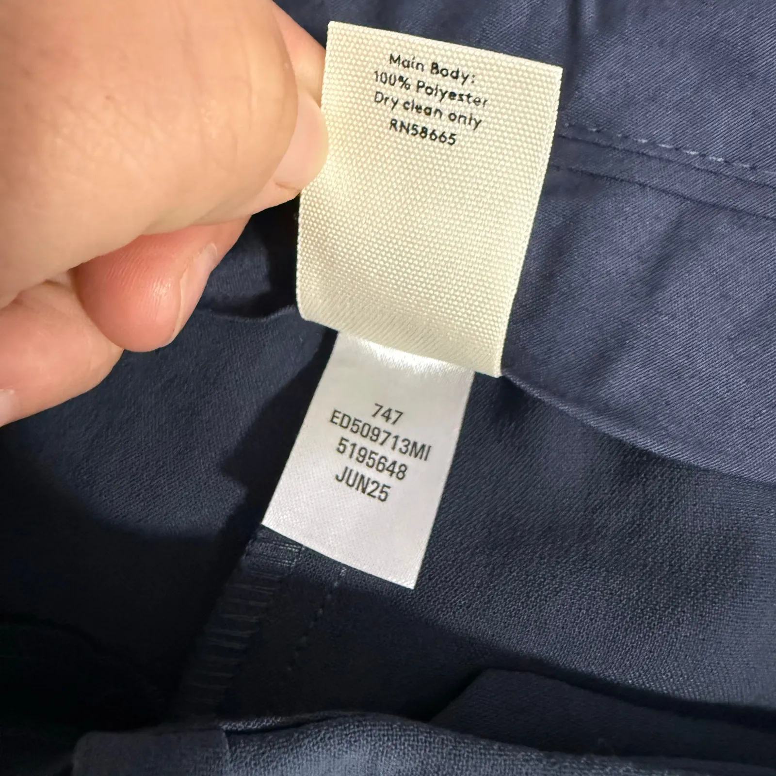 Open Edit  The Icon Trousers, Navy Blue, 4 - Image 5