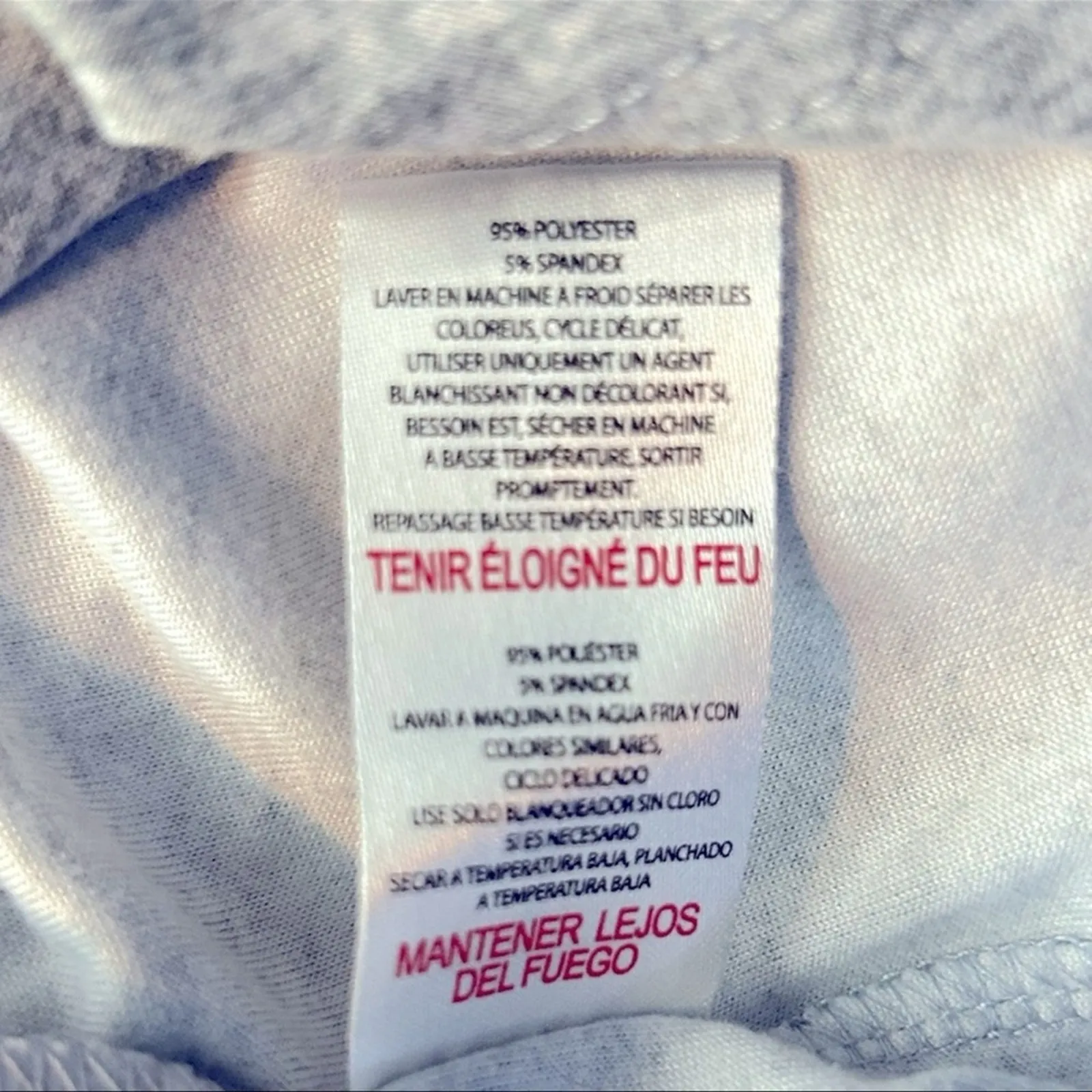 Rae Dunn Dream Heather Gray Long Sleeve Button Front Pajama Shirt Size Large - Image 11