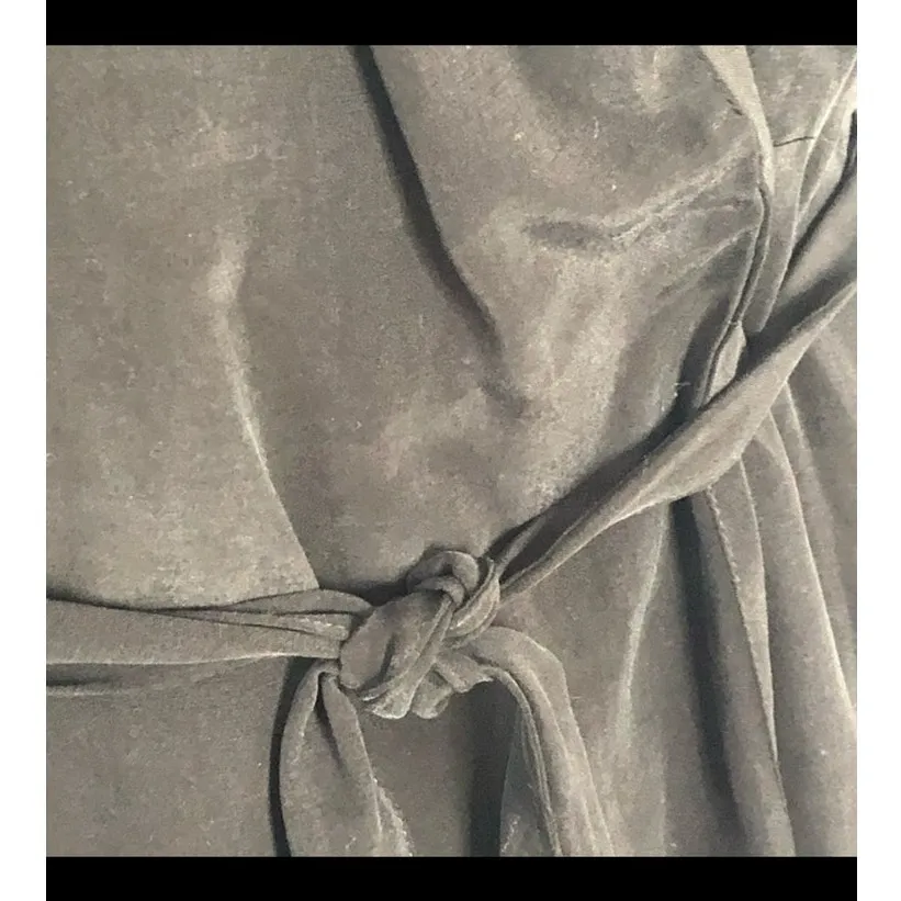 H&M Black V-Neck Wrap Dress Lightweight 3/4 Sleeve Size 2 - Image 11