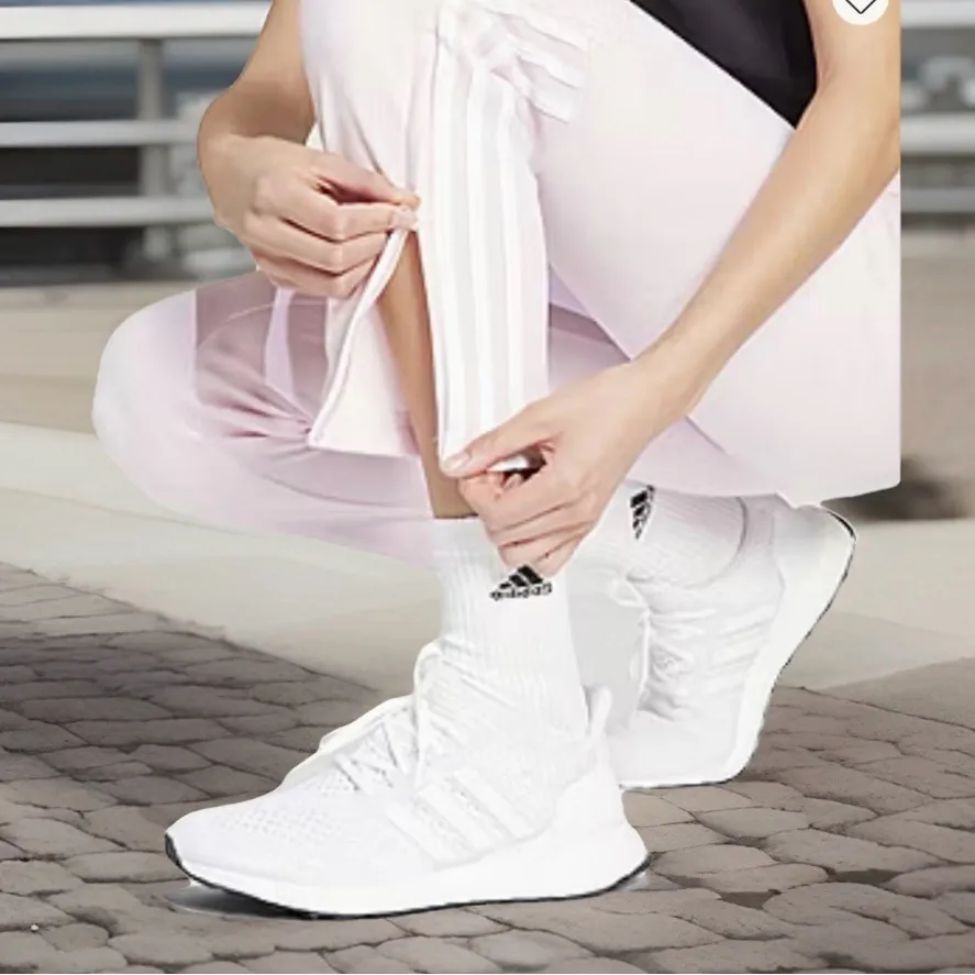 Adidas Women’s Size Medium Tapered Mid Rise Track Pant. Clear Pink. New with Tag - Image 4