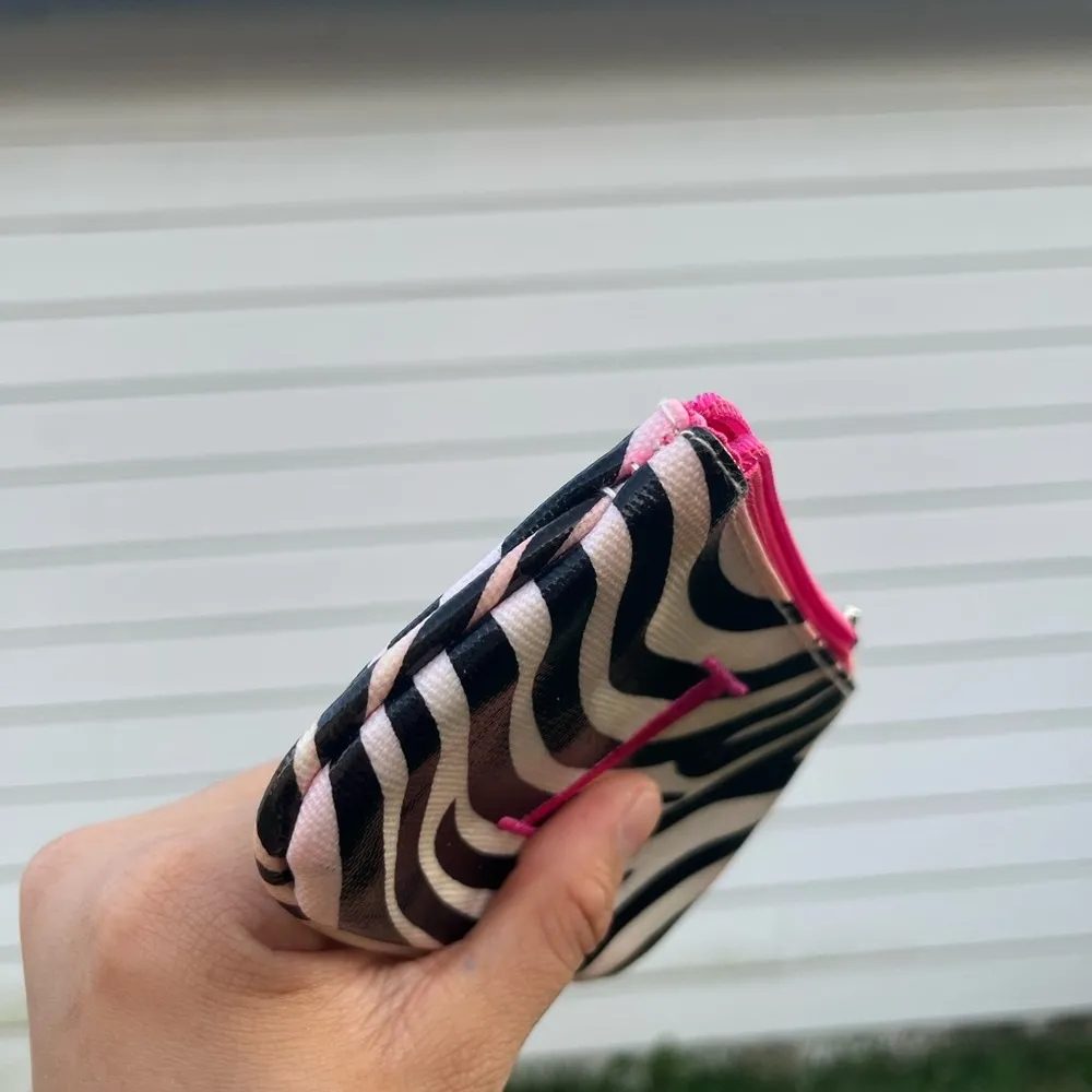 Y2K Letter L zebra print coin bag Pink - Image 3