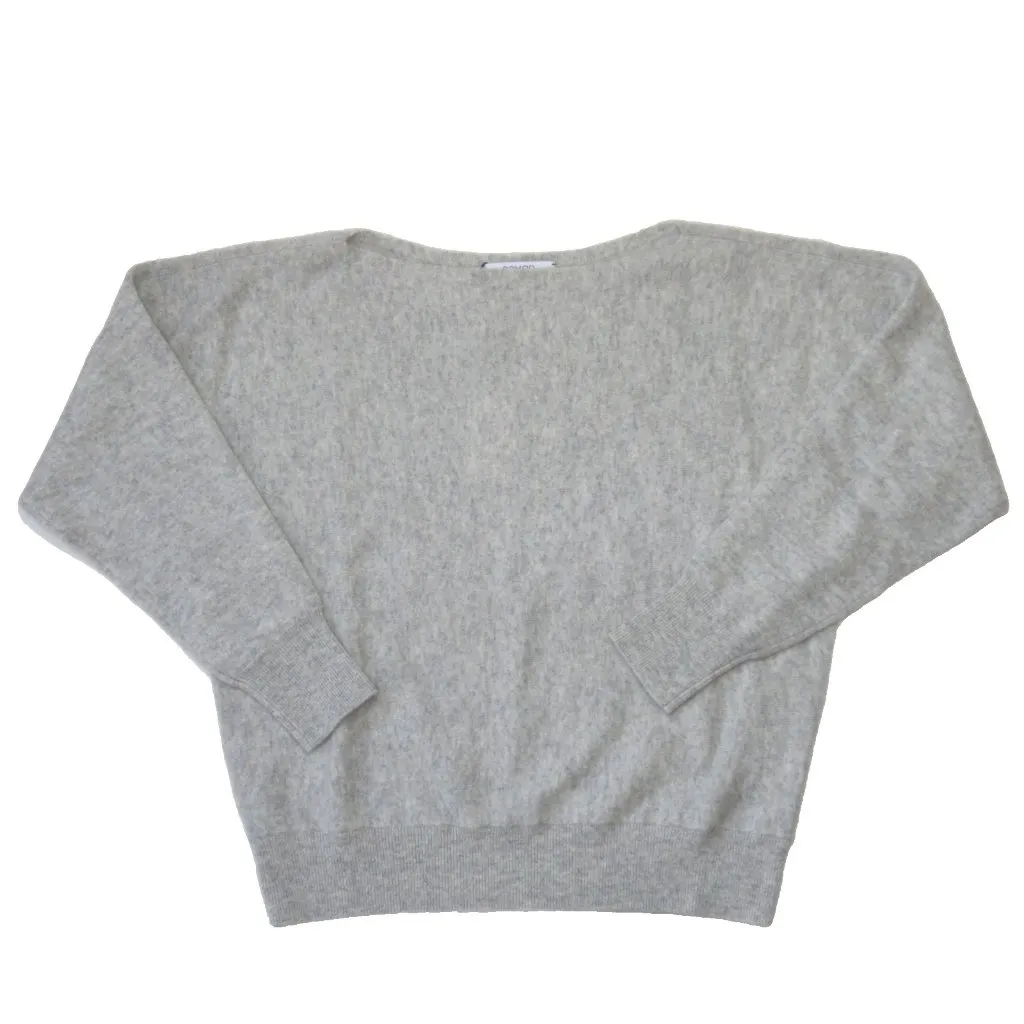 NWT nomad Mulberry in Gray Cashmere Boatneck Dolman Sleeve Sweater XS - Image 4