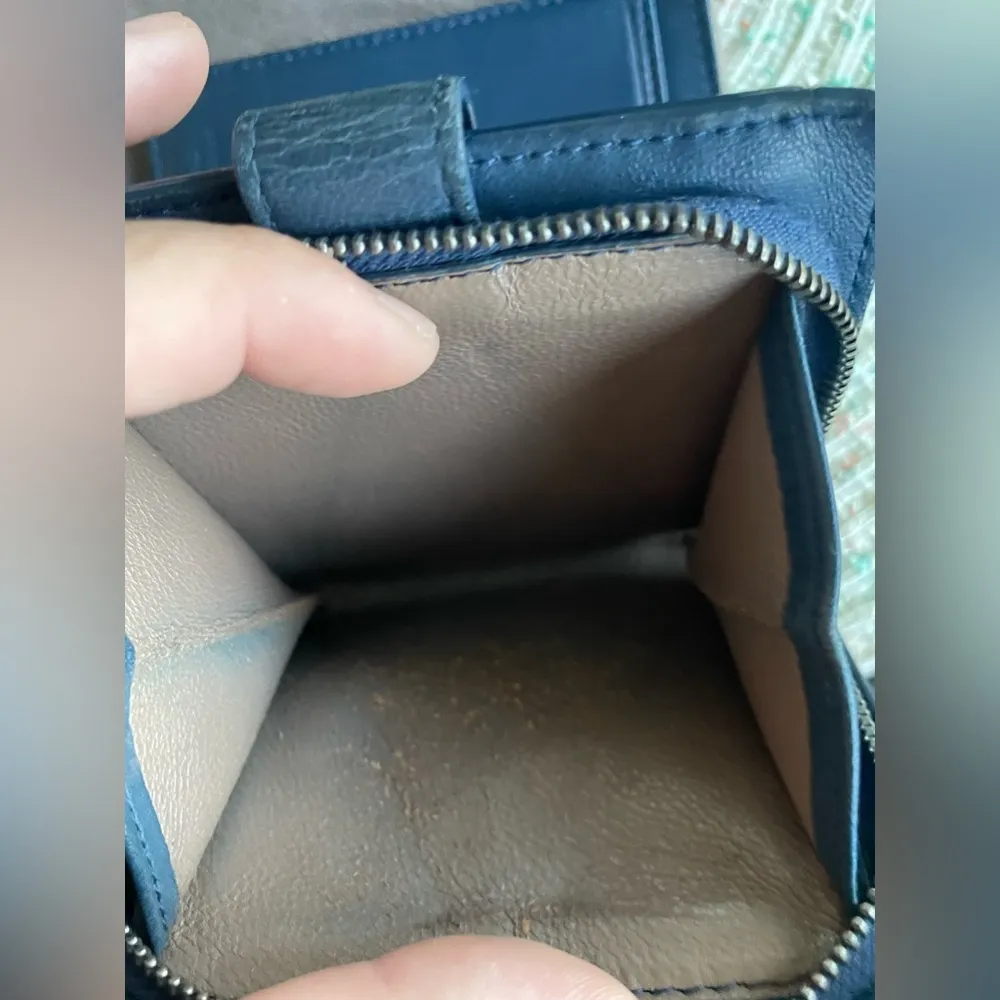 Bottega Veneta Intreciatto Blue Bifold Wallet - Excellent Condition - Image 5