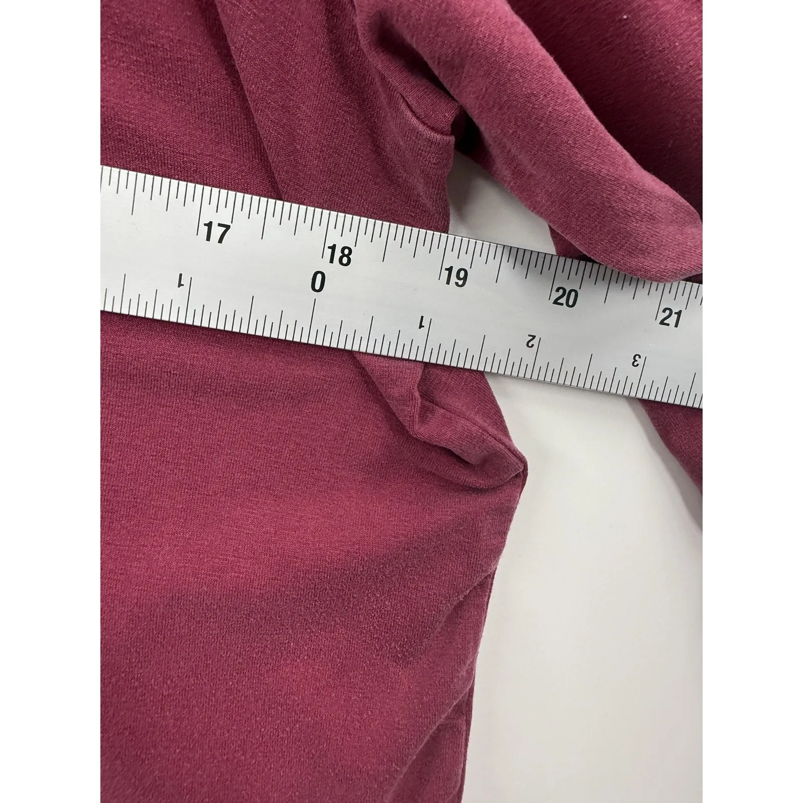 Eileen Fisher‎ Shirt Womens Medium Burgundy Tencel Lyocell Long Sleeve Made USA - Image 5