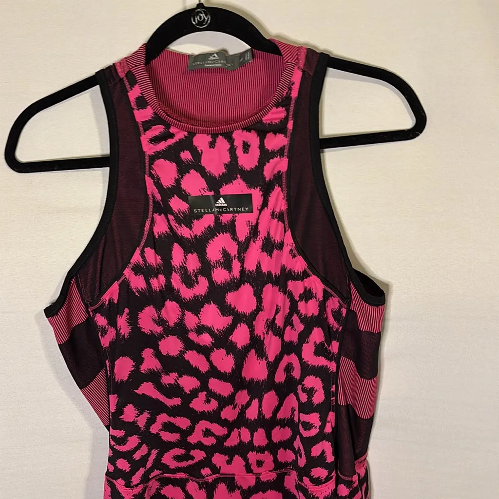 Adidas by Stella McCartney Pink leopard tennis dress Size L - Image 3