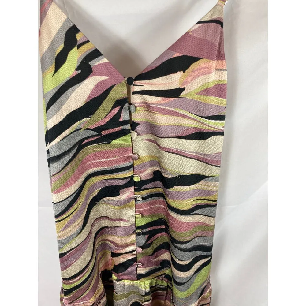 Ted Baker Warrenn Printed Button Through Cami Dress in dusky pink size 00 - Image 3