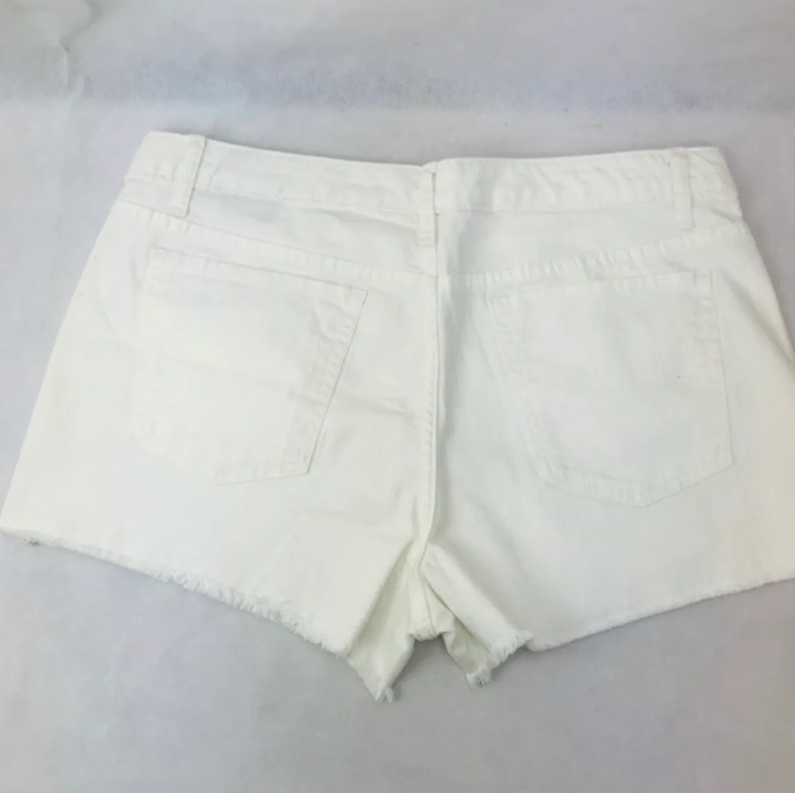 High Rise White Target Shorts  - Image 4