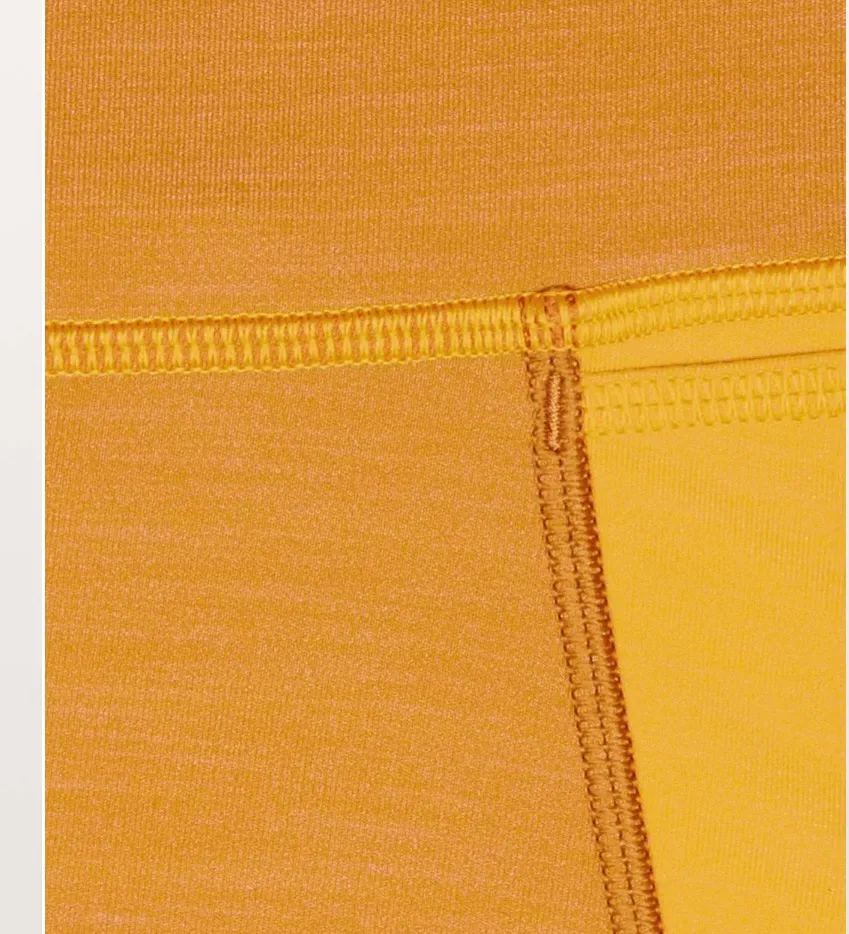 Lululemon Early Extension High-Rise Tight *28" Heathered Fools Gold / Heathered Honey Lemon Sz 8 - Image 12