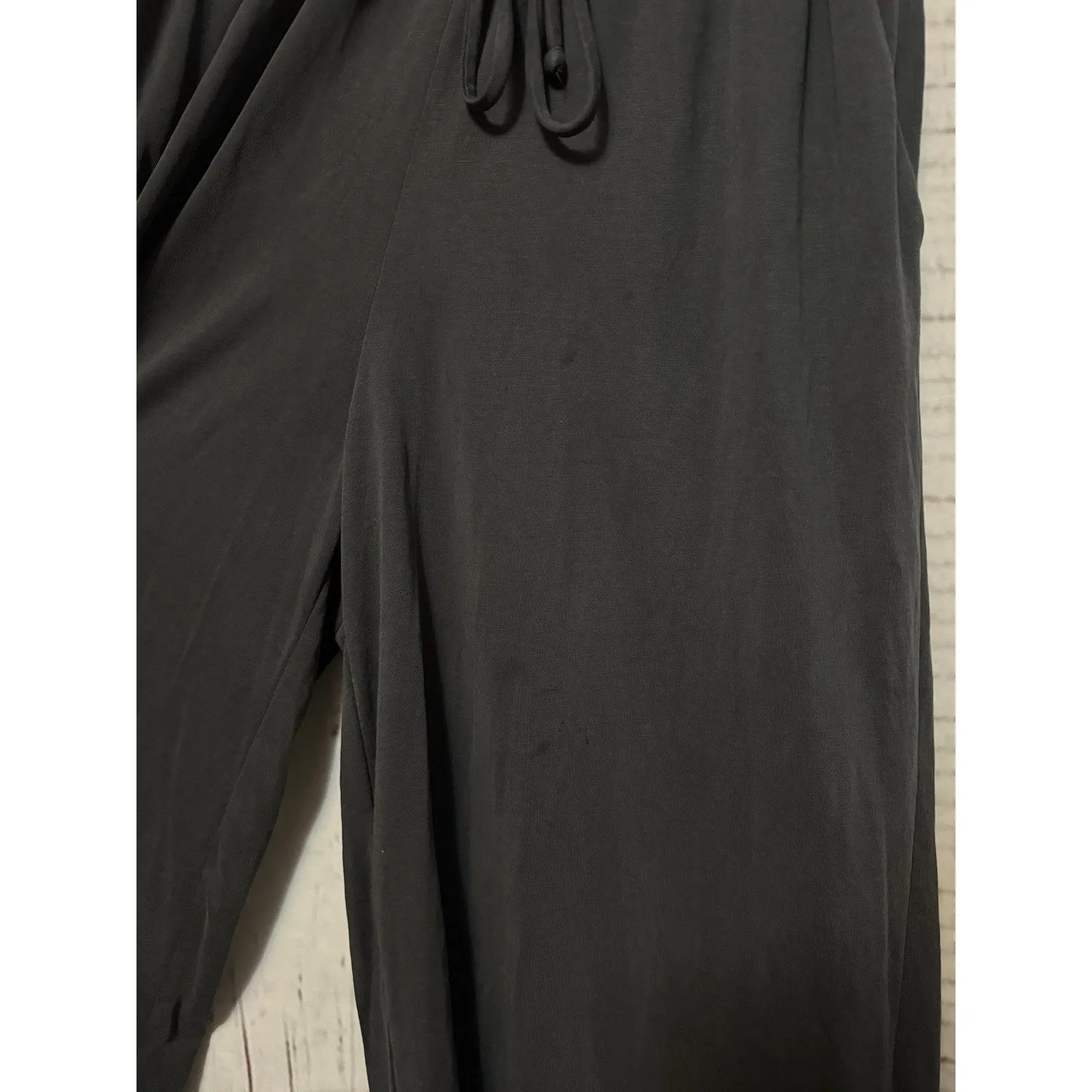 Anthropologie Saturday Sunday Eden Wide Leg Crop Jumpsuit Comfort Grey Sze Small - Image 5