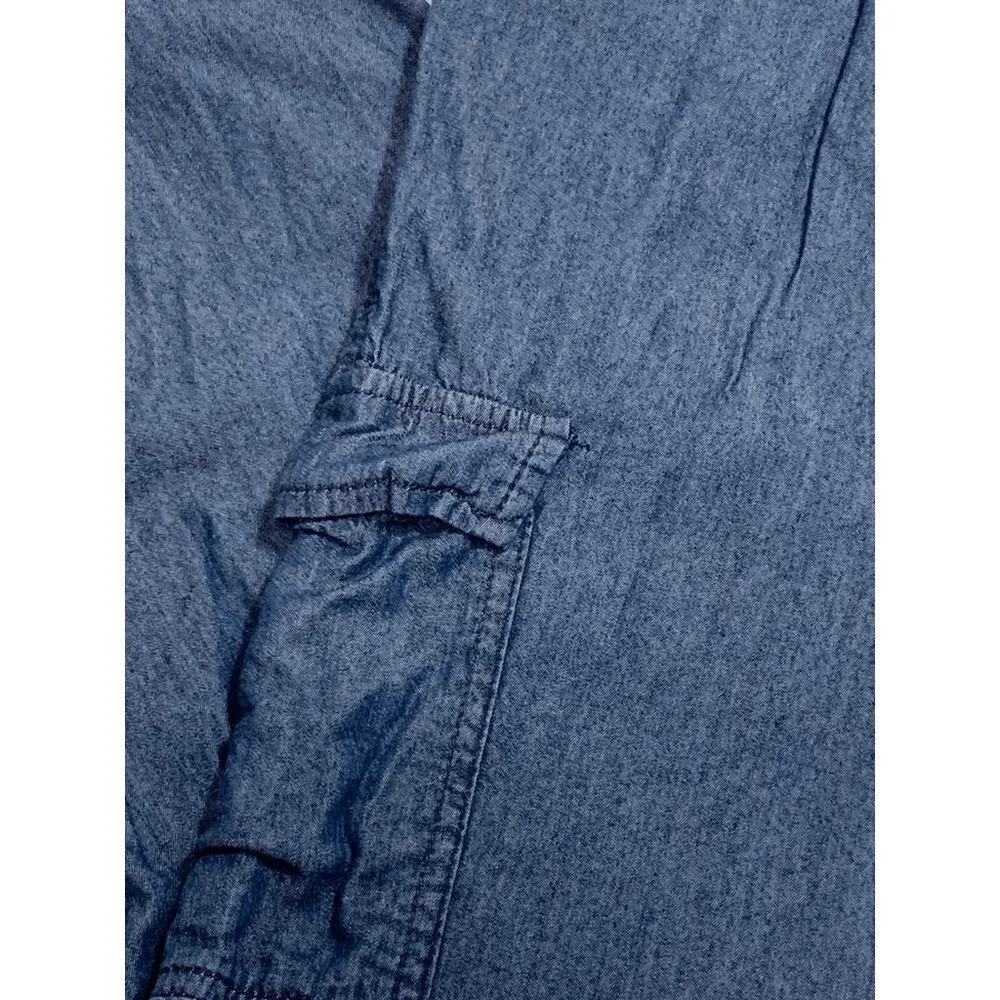 Dash Womens Denim Pants Drawstring Stretch Waist Blue XL Size undefined - Image 6