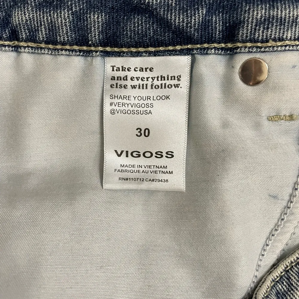 NWT Vigoss® Stars ACE 3" High Rise Denim Shorts | Size 30 Raw Hem - Image 15