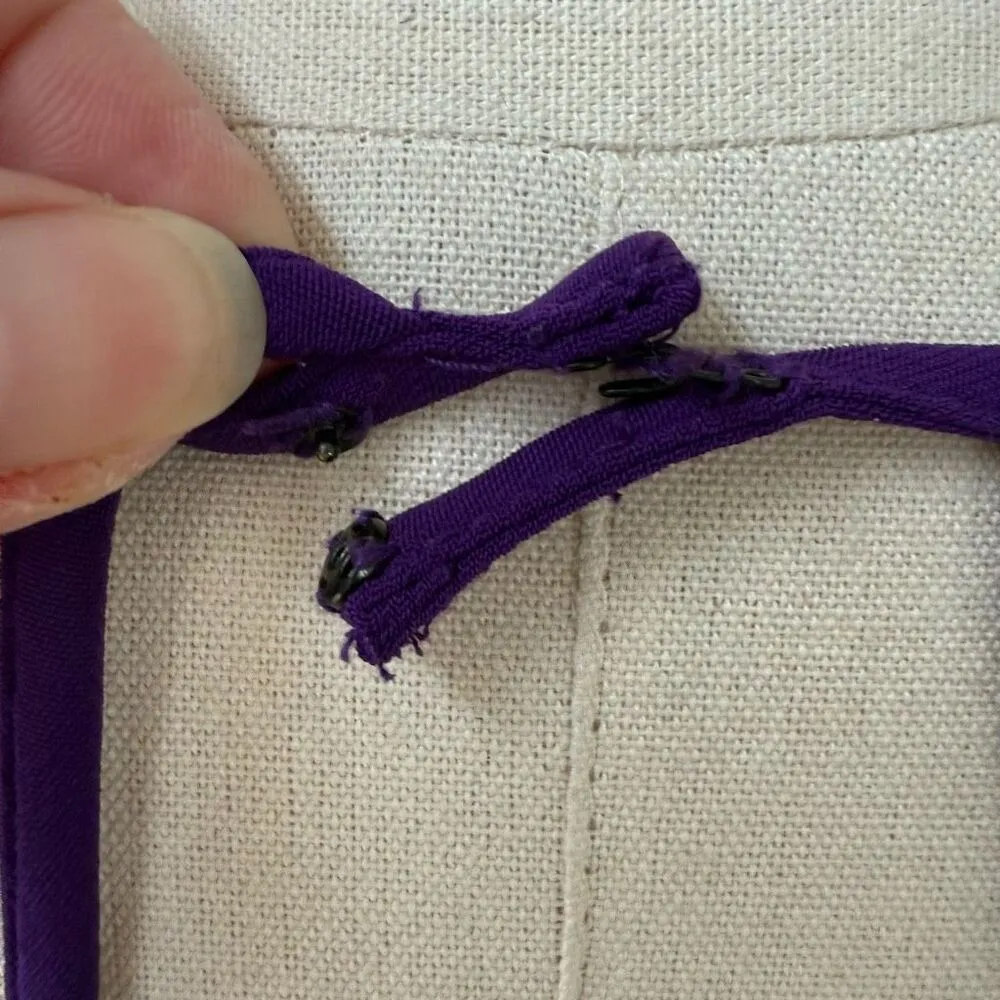 Morgan & Co. Keyhole High Low Purple Open Back Dress 11 12 M Size M - Image 9