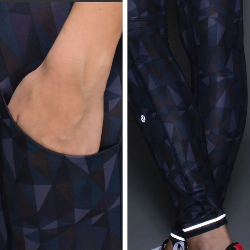 Lululemon Speed Leggings II 30” *Luxtreme Color: Stained Glass Size 8 EUC - Image 3