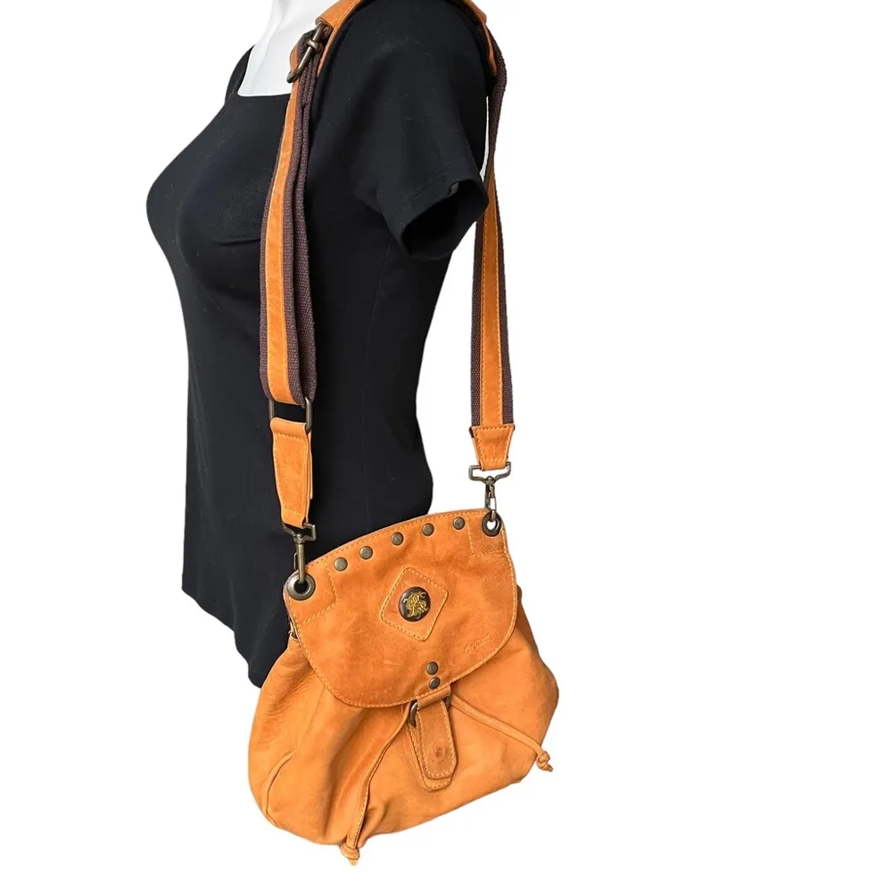 Ay Guey (famous brand in Mexico) Leather Bucket Shoulder Bag Brown - Image 6