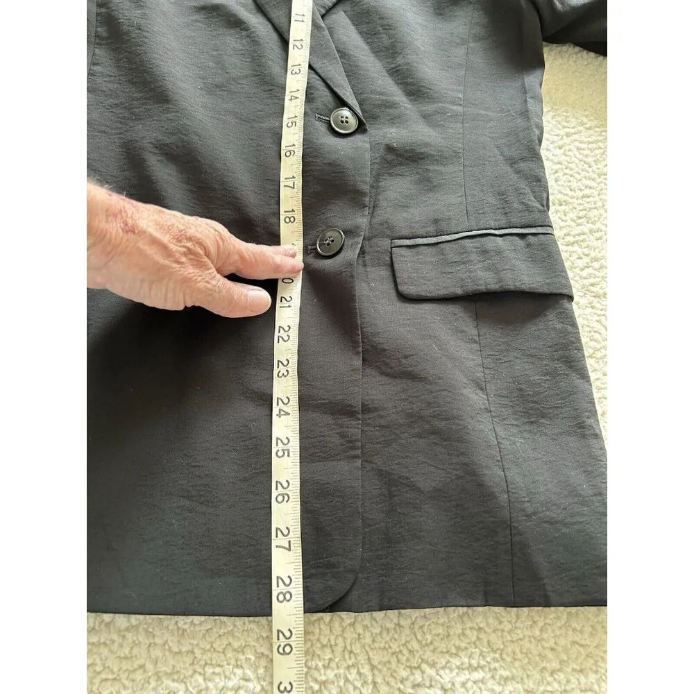 Madewell Womens Oversized Lightweight Elyaf Drop Shoulder Black Blazer Size XXS - Image 11