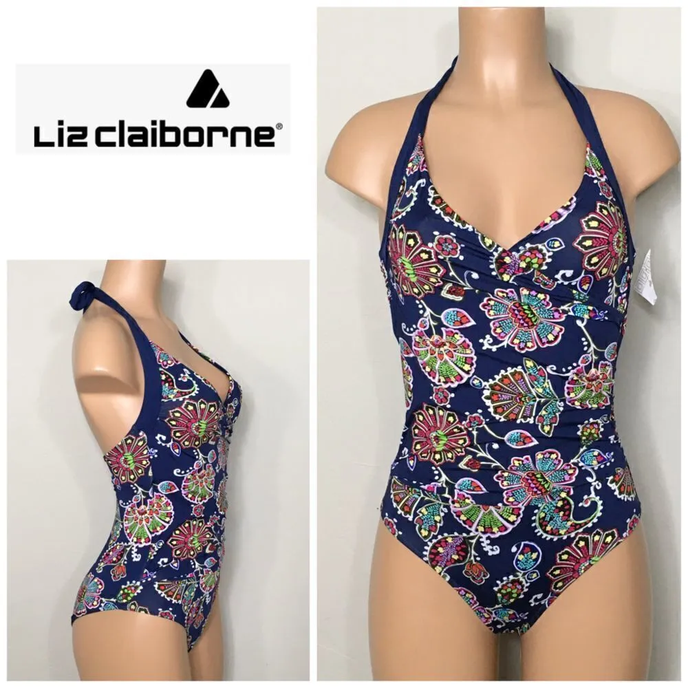 New Liz Claiborne floral swimsuit runs small - Image 2