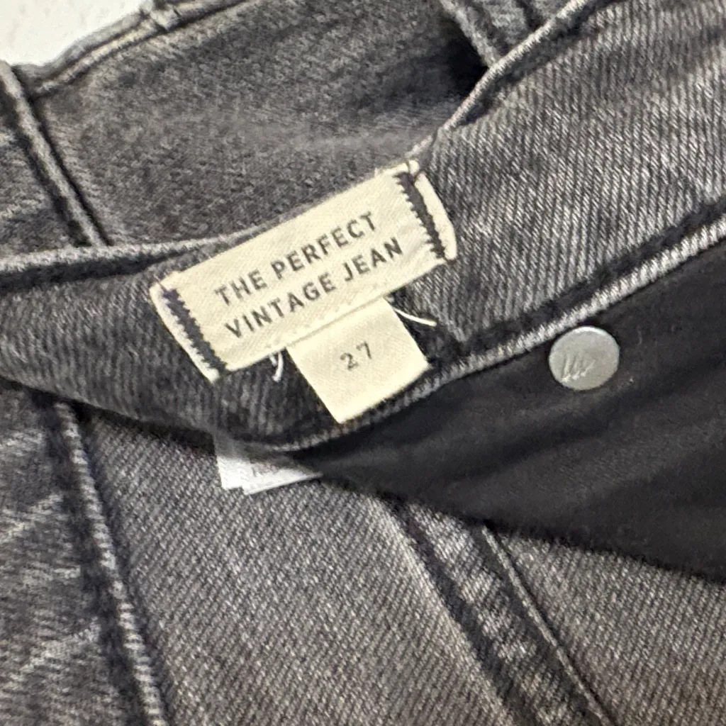 Madewell The perfect vintage Jean size 27 distressed gray jeans - Image 3