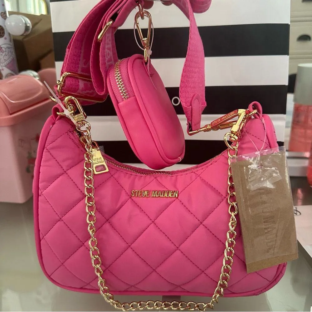 Viral Tik Tok Steve Madden Btamela Quilt w/Chain Purse - Image 2