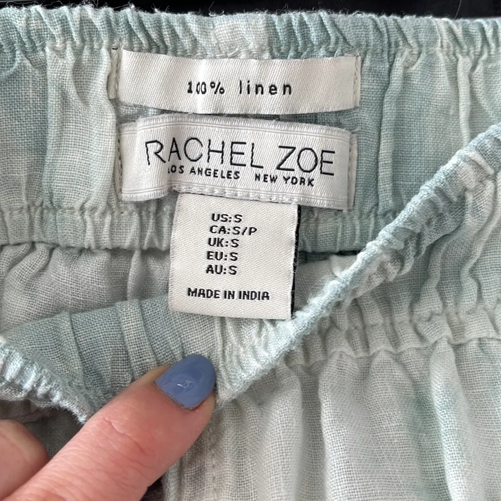 Rachel Zoe LA NY 100% Linen Wide Leg Tie Dye Pants - Image 3