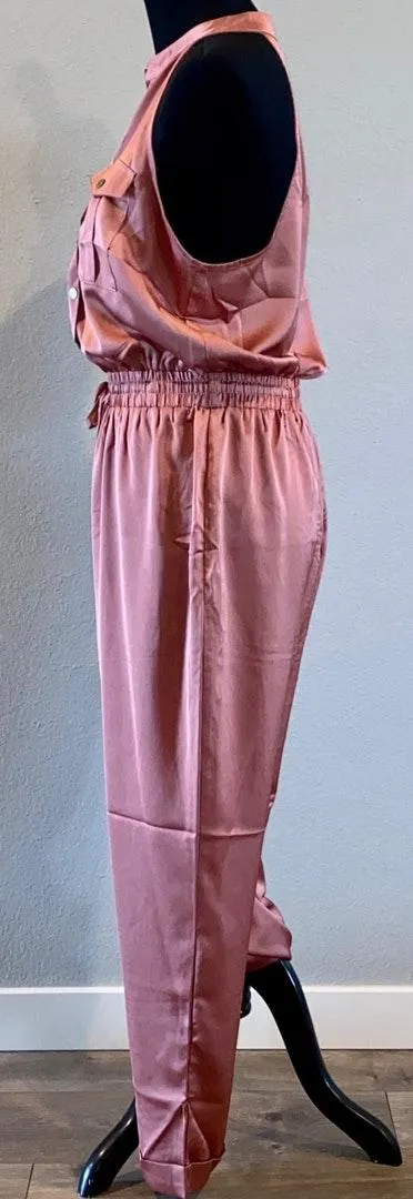 Rose Gold Pantsuit Pink Size L - Image 3