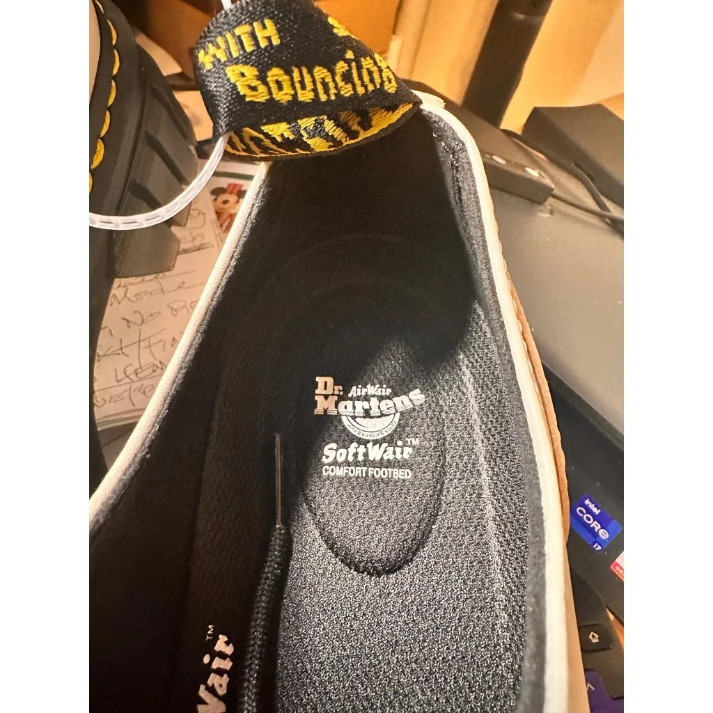 Dr. Martens 10M  Audrick 1461 3-Eye Oxford Shoes Beige Platform Oxford Shoes - Image 6