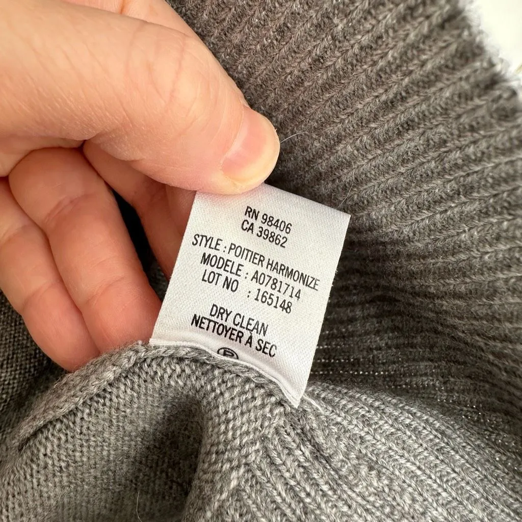 Theory Men’s Extra Large Grey Poitier Harmonize Cardigan - Image 4